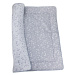 BOMIMI - HRACÍ deka 120x120, bavlna, oboustranná lesní zvířátka, šedá