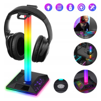 Stojan Na Sluchátka Rgb Podsvícení, Rgb Držák Herních Sluchátek