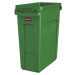 Rubbermaid Nádoba na tříděný odpad/odpadkový koš SLIM JIM®, objem 60 l, s větracími kanálky, zel