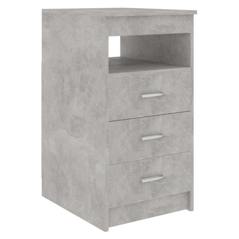vidaXL Komoda se zásuvkami betonově šedá 40x50x76 cm kompozitní dřevo