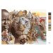 Malování podle čísel - AFRIKA (D. RUSTY RUST) Rozměr: 80x100 cm, Rámování: bez rámu a bez vypnut