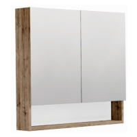 Zrcadlová skříňka SAT Cubeway 80x14x72 cm lamino dub wellington GALCU80DW