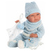 Llorens 73859 NEW BORN chlapeček - realistická panenka miminko s celovinylová tělem - 40cm