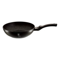 BERLINGERHAUS Pánev WOK s mramorovým povrchem 28 cm Black Silver Collection