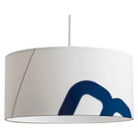 lumbono Závěsná lampa domácí přístav z plachty 45cm bílá/modrá