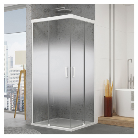 SanSwiss Ronal CADURA 80 cm pravé sprchové dveře sklo Shade CAE2D0800968