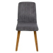KARE Design Čalouněná jídelní židle Lara Cord - šedá