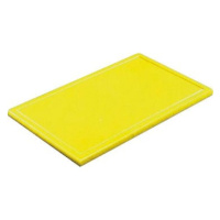 Gastro Prkénko krájecí plastové 53x32,5x2 cm GN 1/1, s drážkou, žluté