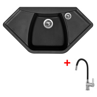 Sinks NAIKY 980 Pureblack + Flexia NAIKY 980 Pureblack + Flexia