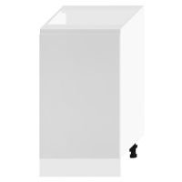 Kuchyňská skříňka Livia D45 Pl světle šedá mat/bílá