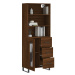 vidaXL Skříň highboard hnědý dub 69,5 x 34 x 180 cm kompozitní dřevo