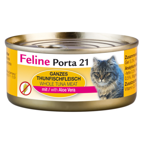 Feline Porta 21 krmivo pro kočky 6 x 156 g - Tuňák & aloe