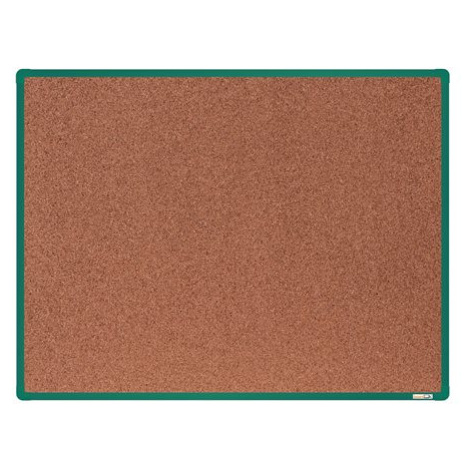 boardOK Korková tabule s hliníkovým rámem 120 × 90 cm, zelený rám