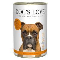 Dog's Love Classic krůtí maso s jablkem, cuketou a olejem z vlašských ořechů 6 × 400 g
