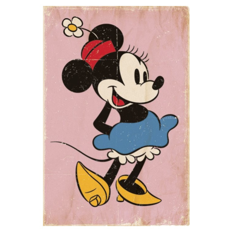 Plakát, Obraz - Minnie Mouse - Retro, (61 x 91.5 cm) Pyramid