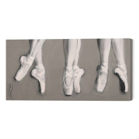 Obraz na plátně Loui Jover - Hazel Bowman - Dancing Feet, (60 x 30 cm)