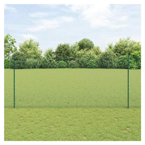 vidaXL Plot s příspěvky Zelená 1.4 x 50 m Ocel