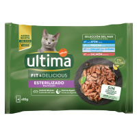 Výhodné balení Ultima Cat Sterilized 96 x 85 g - rybí výběr