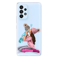 iSaprio Kissing Mom - Brunette and Boy pro Samsung Galaxy A53 5G