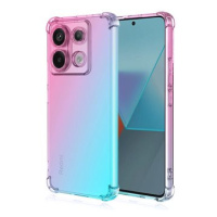 TopQ Kryt Xiaomi Redmi Note 13 Pro 5G Shock duhový mentolovo-růžový 117993