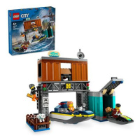 LEGO® City 60417 Policejní rychlý motorový člun a úkryt zločinců