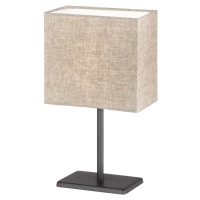 Černo-béžová stolní lampa s textilním stínidlem (výška 30 cm) Kate – Fischer & Honsel