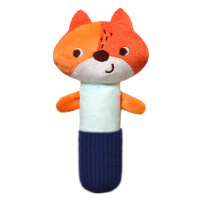 BabyOno plyšová hračka s pískátkem Fox Monday oranžová