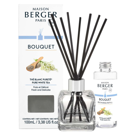 Maison Berger Paris Aroma difuzér Cube + náplň Čistý bílý čaj 100 ml 7921