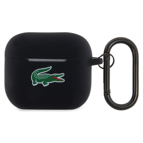 Lacoste Liquid Silicone Croc Logo pouzdro AirPods 3 černé