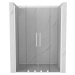 MEXEN/S Velar Duo posuvné sprchové dveře 140, transparent, białe 871-140-000-02-20