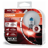 OSRAM H3 12V 55W PK22s NIGHT BREAKERLASER +150% více světla 2ks 64151NL-HCB