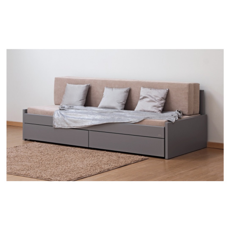 BMB Postel TANDEM Jora bez područek- IMITACE DŘEVA Rozměr: 90/180x200 cm, Dekor: dub šedý