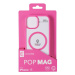 Zadní kryt Cellularline Pop Mag s podporou Magsafe pro Apple iPhone 15, transparentní / růžová