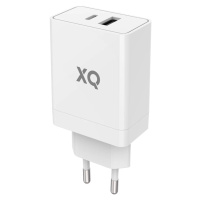 Nabíječka XQISIT NP Travel Charger Dual USB-C&A PD30W white (50861)