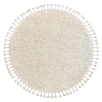Dywany Łuszczów AKCE: 120x120 (průměr) kruh cm Kusový koberec Berber 9000 cream kruh - 120x120 (