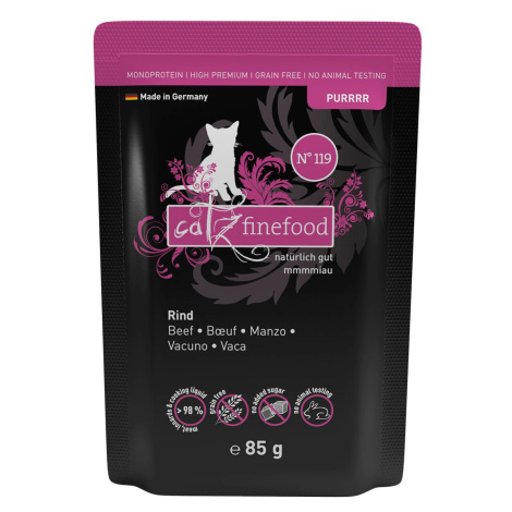 catz finefood PURRRR No. 119 hovězí 16 × 85