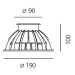 Artemide Ego 90 pojezdové ocel 10d 3000K kruh T4033SPW00