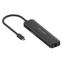 AlzaPower USB-C Dock Station 7v1 (140W) černá