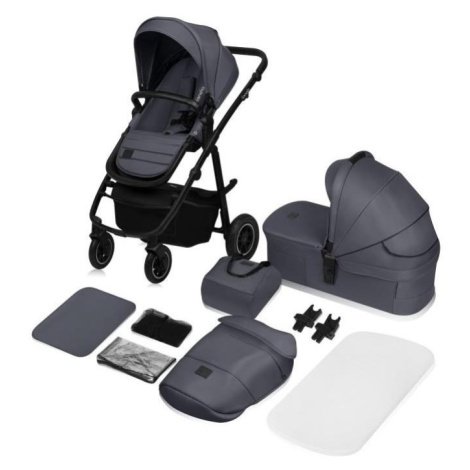 Lionelo - Kombinovaný kočárek 2v1 AMBER PLUS Grey Graphite 5903771720168