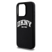 DKNY Liquid Silicone Arch Logo MagSafe kryt iPhone 15 Pro černý