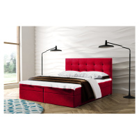 Eka Kontinentální čalouněná postel OSLO (200x200 cm) Barva látky Trinity: (2309) Červená