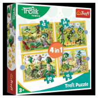 Trefl Puzzle Treflíci - Zábava 4v1 (12,15,20,24 dílků)