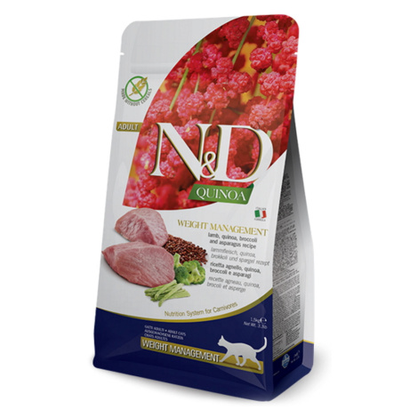 N&D Quinoa Weight Management Lamb & Broccoli pro kočky 1,5 kg