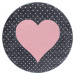 Ayyildiz koberce Dětský kusový koberec Bambi 830 pink kruh Rozměry koberců: 160x160 (průměr) kru