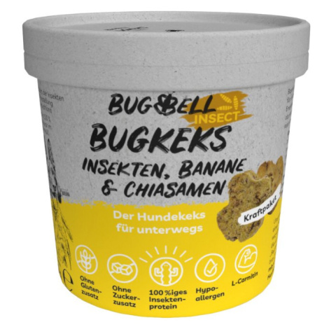 BugKeks Adult žlutá varianta banány a chia semínka 8 × 150 g BugBell
