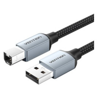 Vention Cotton Braided USB 2.0 A Male to B Male Printer Cable 10M Gray Aluminum Alloy Type