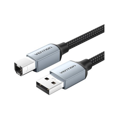 Vention Cotton Braided USB 2.0 A Male to B Male Printer Cable 10M Gray Aluminum Alloy Type