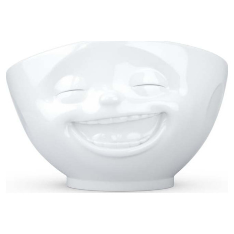 Bílá porcelánová smějící se miska 58products