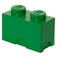 LEGO® úložný box 2 - tmavě zelená 125 x 250 x 180 mm