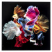KARE Design Skleněný obraz Colorful Swarm Fish 120x120cm